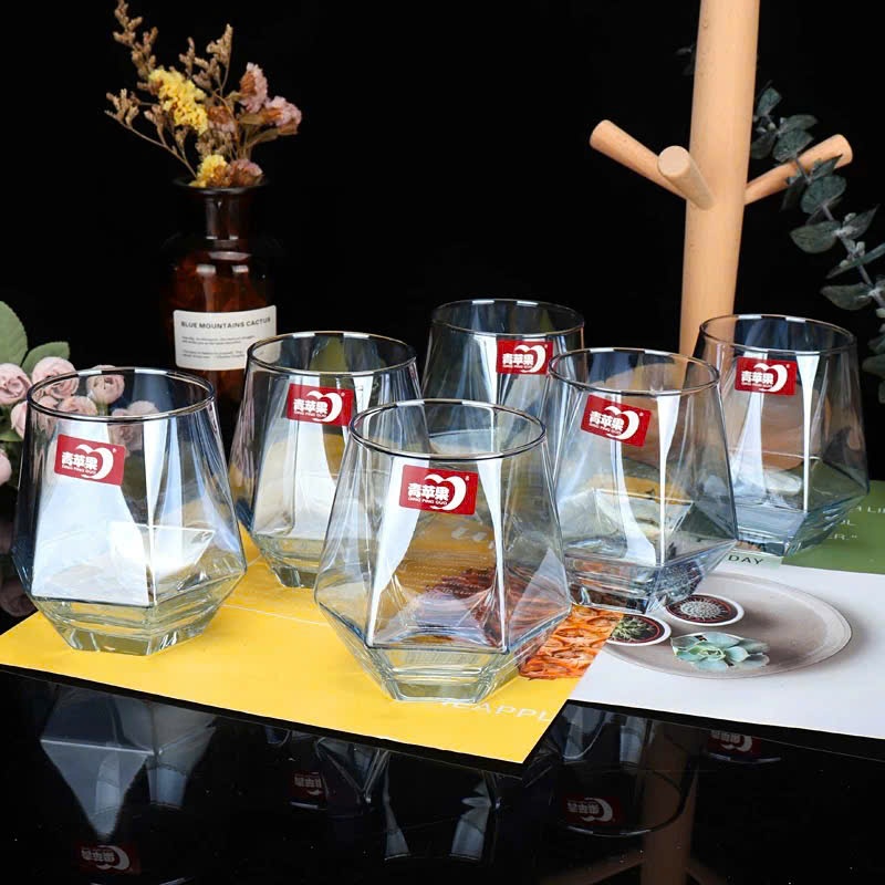 [12] Set 6 ly thuỷ tinh lục giác ES5163