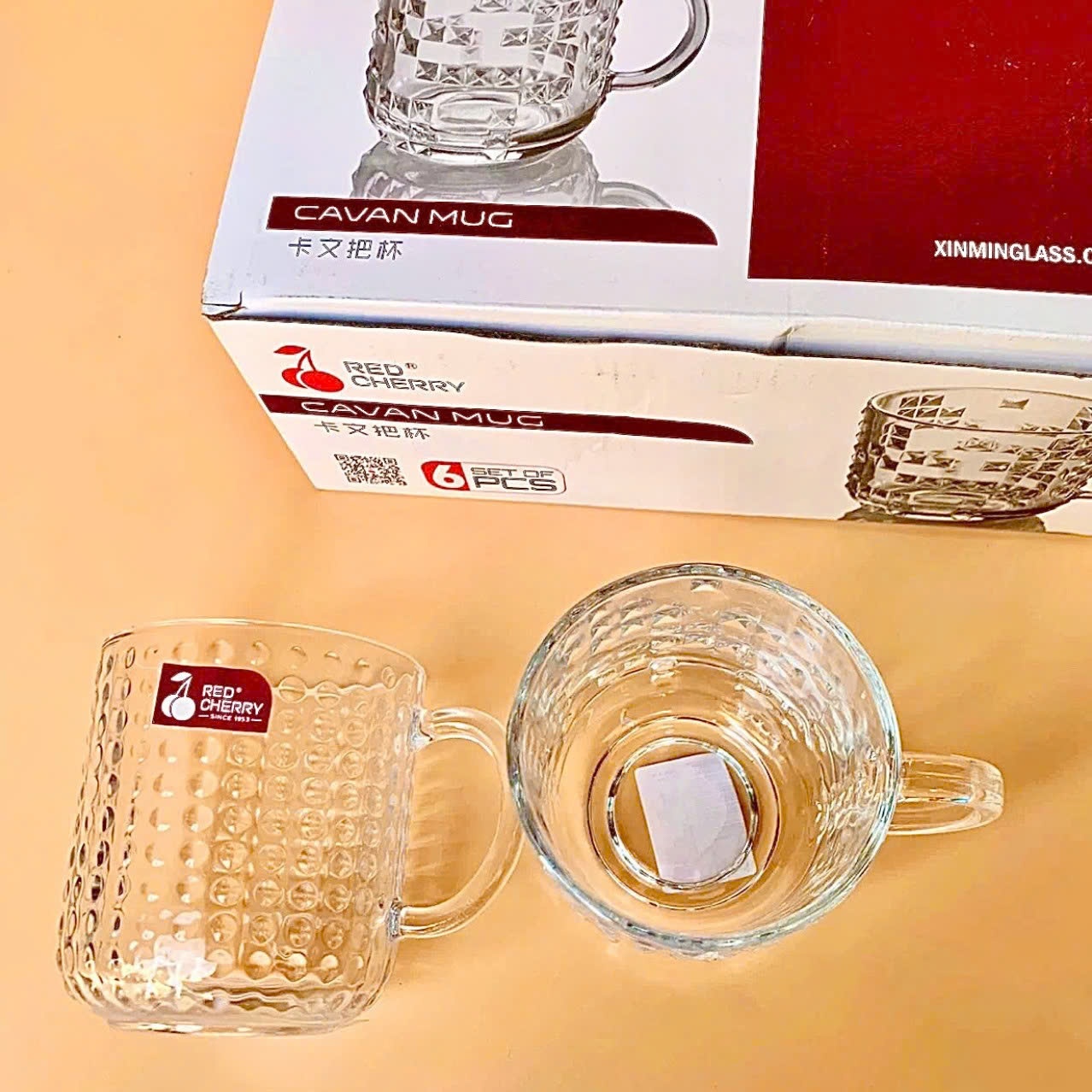 [12] Bộ 6 ly thuỷ tinh trắng ZB12A 280ml