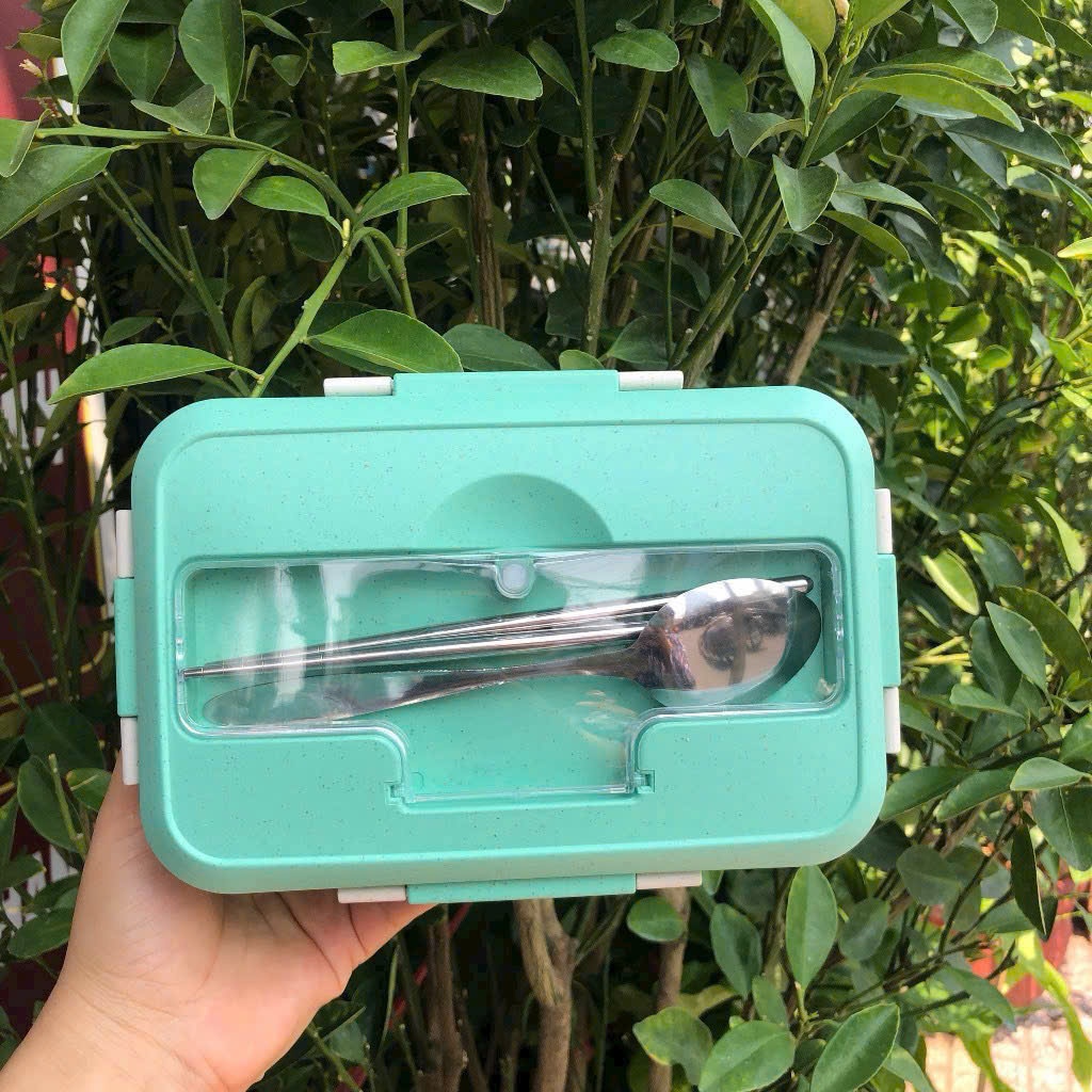 [96] Hộp Cơm Lúa Mạch 3 NGĂN - Ngẫu nhiên