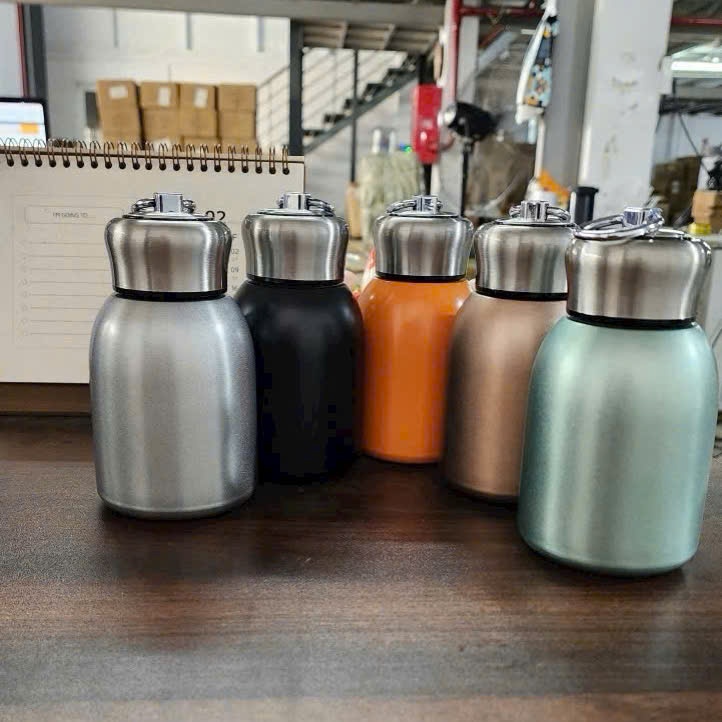 Bình nước giữ nhiệt Cafe lùn 300ml cao cấp, giá tốt