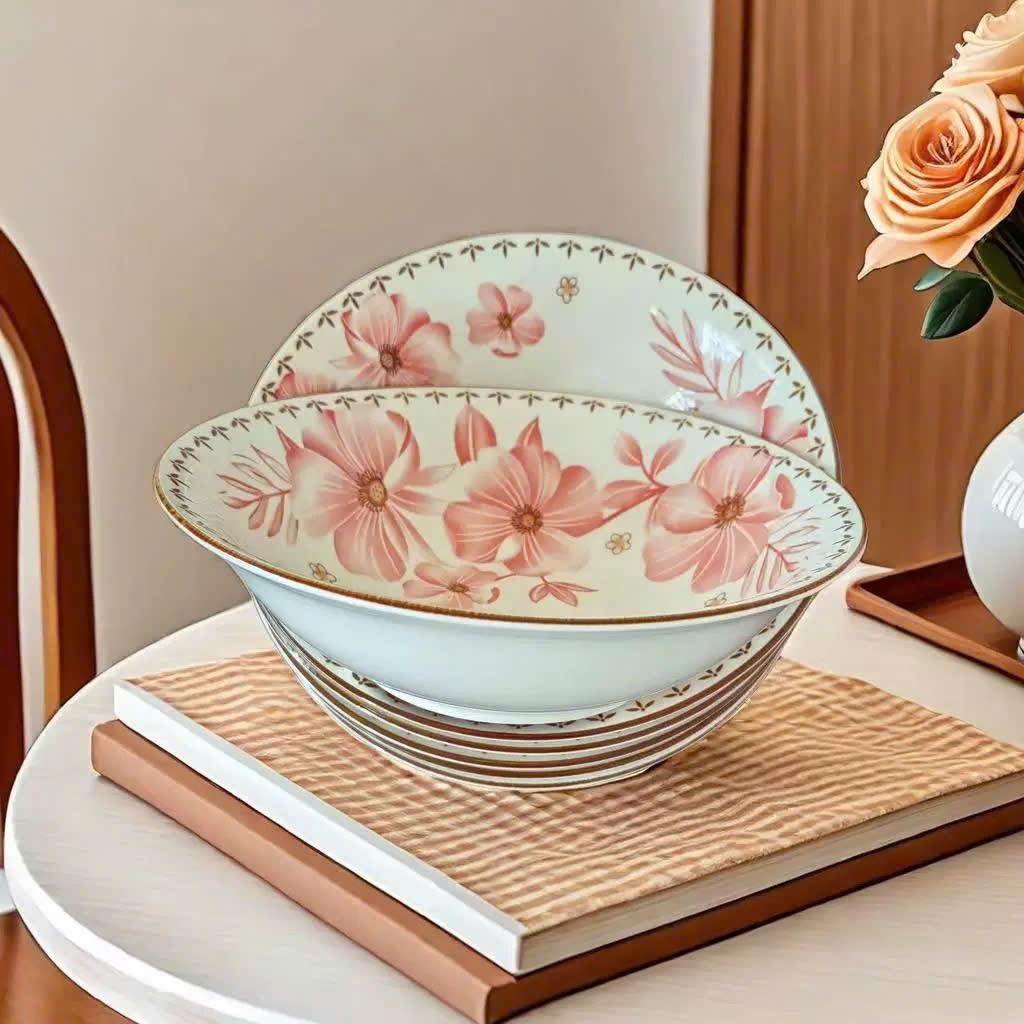 [80] Tô soup loe AUROMA Hồng 6 inch