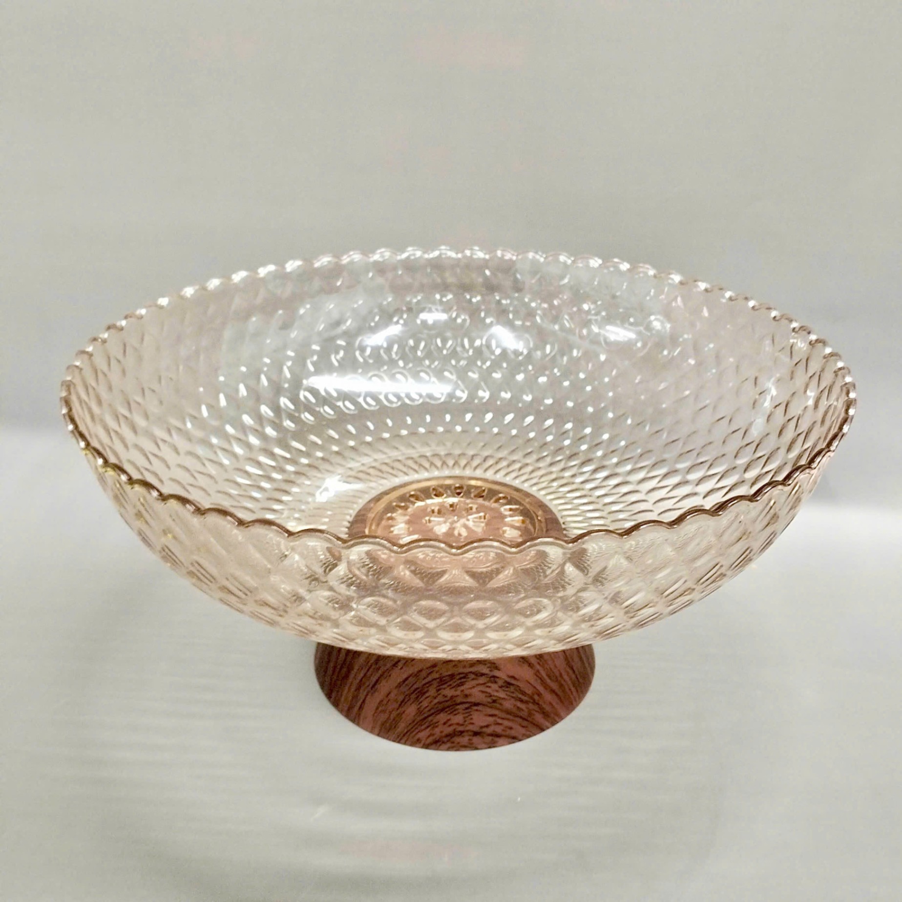 [32] Tô đựng trái cây chân đế giả gỗ