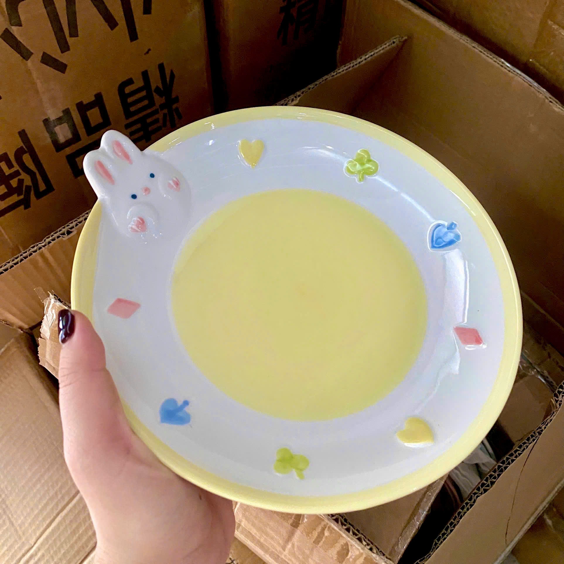 [40] Dĩa Sứ Tròn 8inch 3D