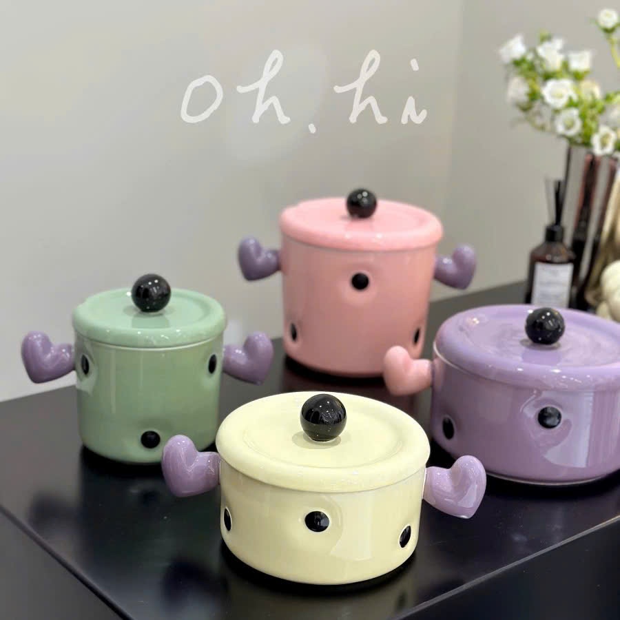 [24] Hũ đựng mỡ có tay cầm 1L