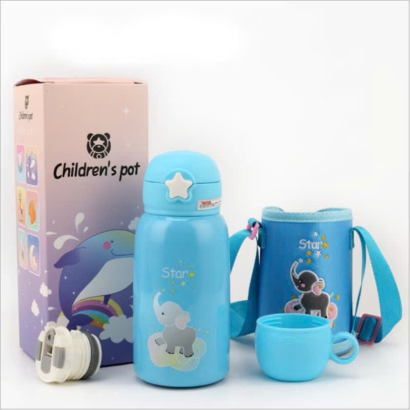 [40] Bình giữ nhiệt sừng hươu 600ml kèm túi đựng