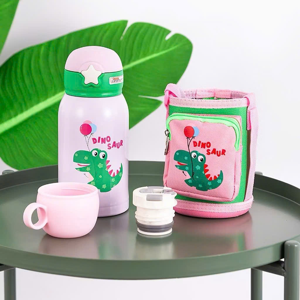 [40] Bình giữ nhiệt sừng hươu 600ml kèm túi đựng