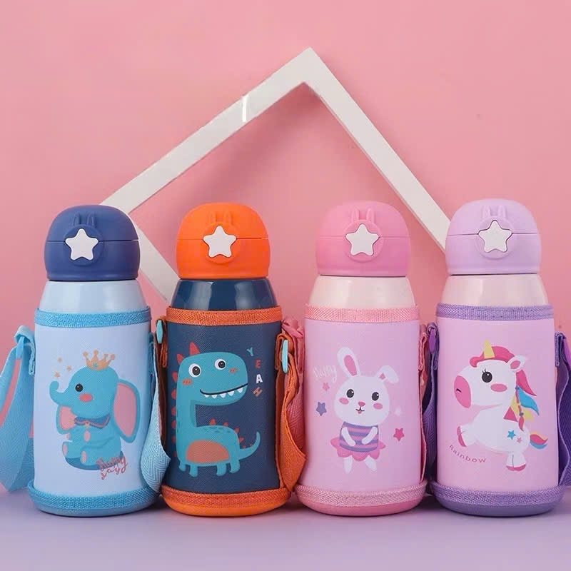 [40] Bình giữ nhiệt sừng hươu 600ml kèm túi đựng