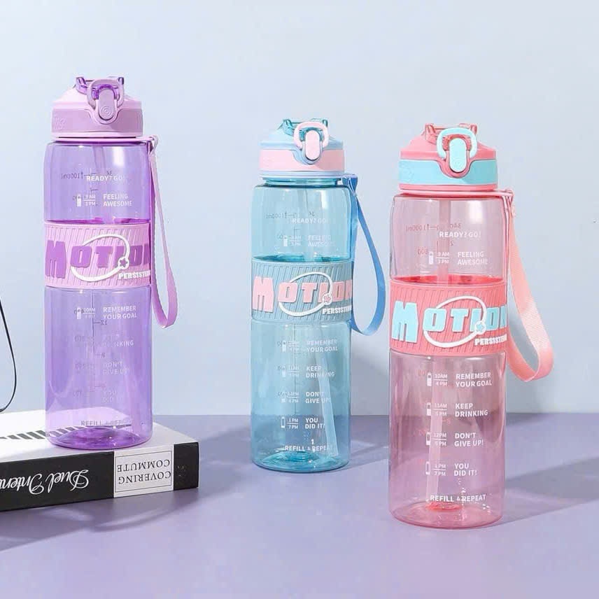 60 Bình nước nhựa chia vạch 1000ml