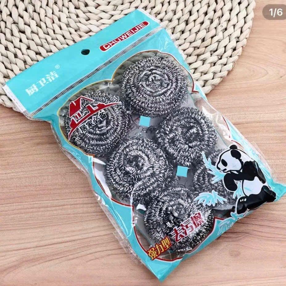 [400] Túi 6 Miếng Cước Chà Xoong Nồi