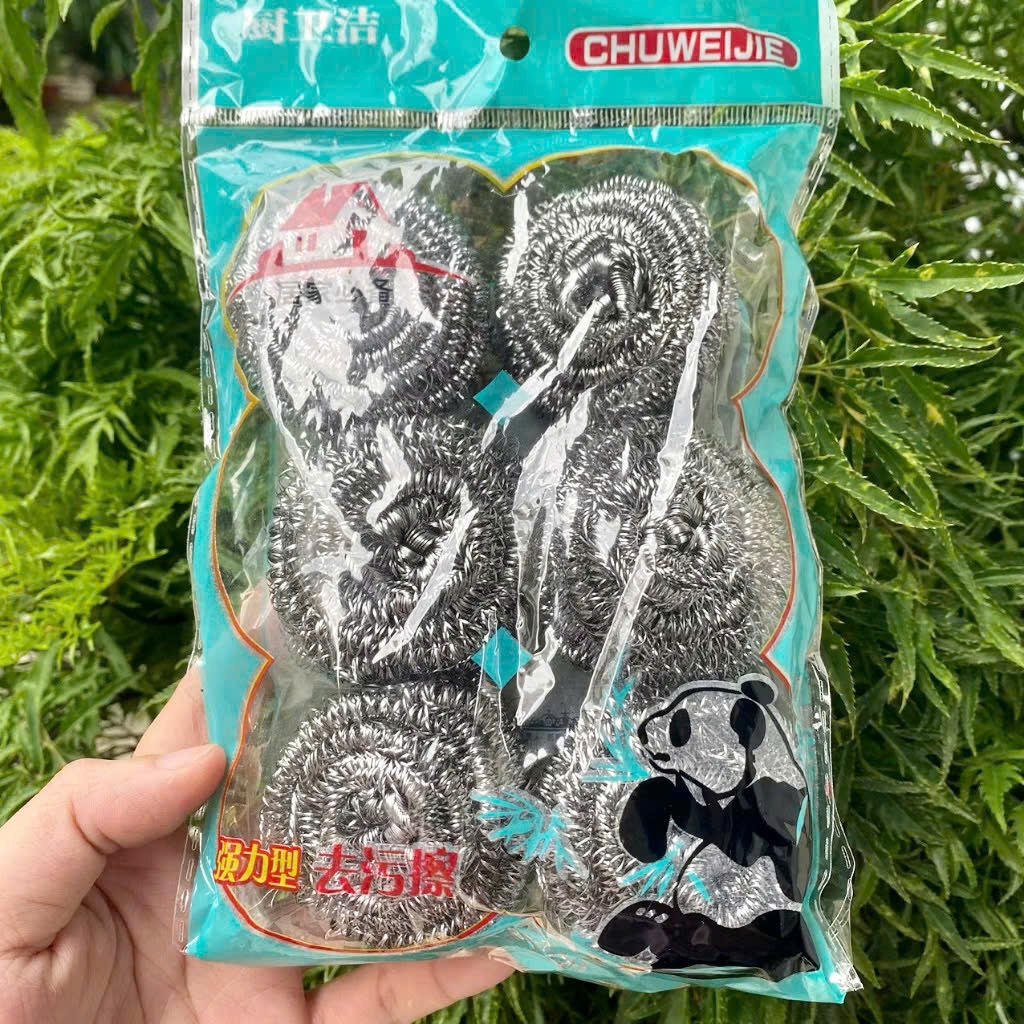 [350] Túi 6 Miếng Cước Chà Xoong Nồi