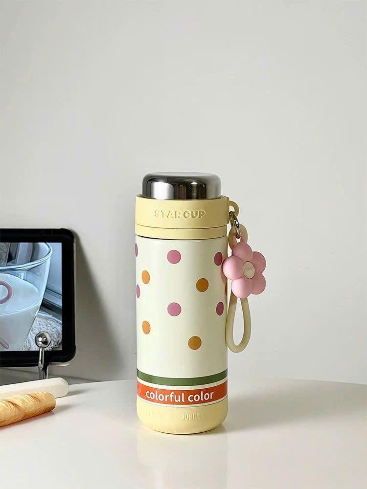 [50] Bình Giữ Nhiệt Màu Sắc CÓ QUAI 500ml