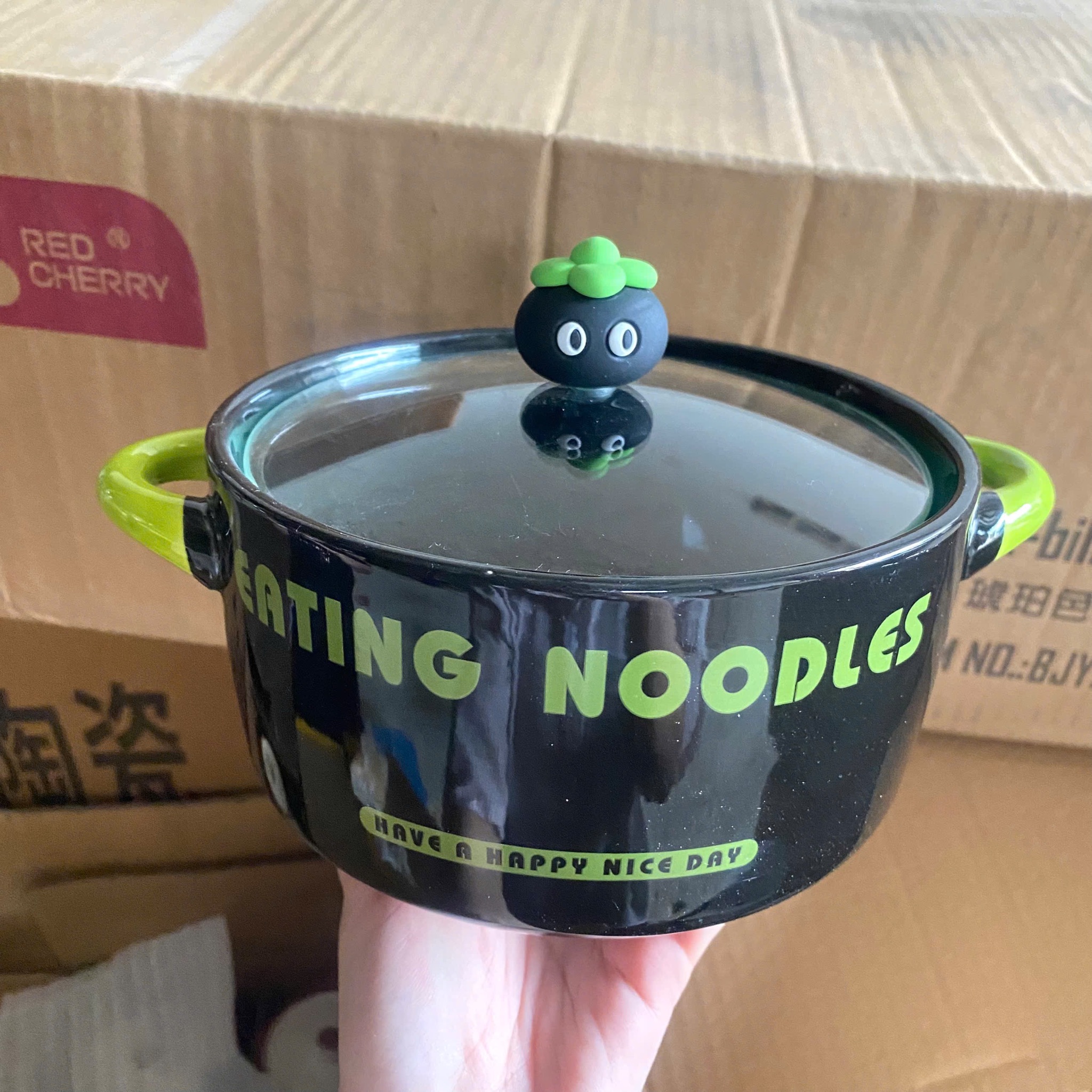 [40] Tô Sứ Ăn Mì 8inch EATING NOODLE Kèm Muỗng (W045)