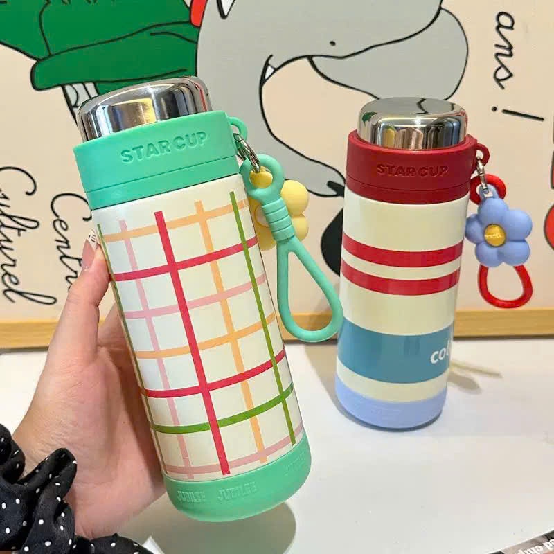 [50] Bình Giữ Nhiệt Màu Sắc CÓ QUAI 500ml