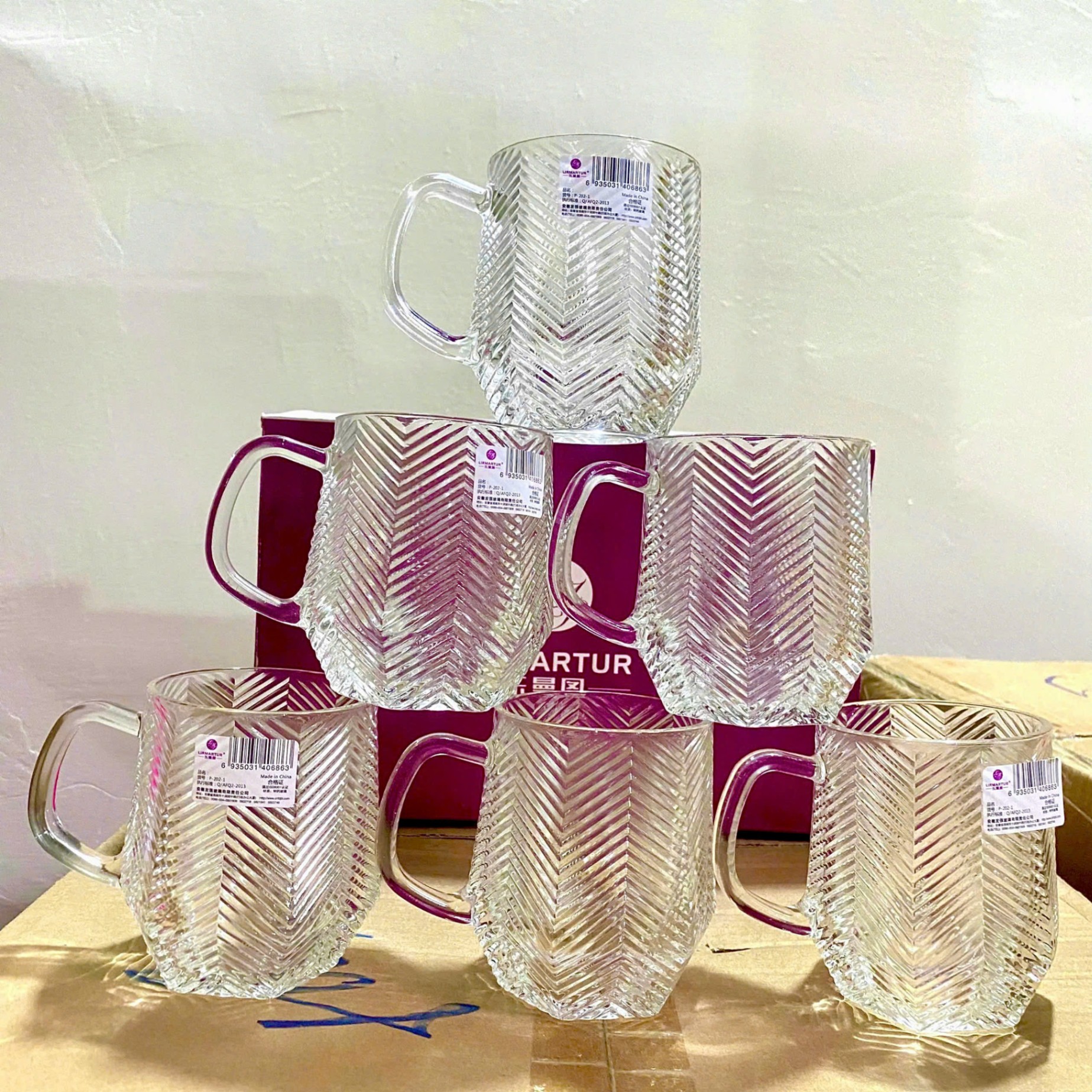 [12] Ly Thuỷ Tinh 225ml LIRMARTUR P202 (1 CÁI)