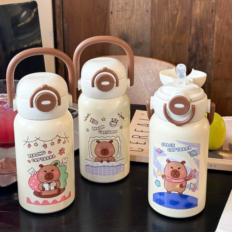 [50] Bình Giữ Nhiệt Có Quai Xách Capybara