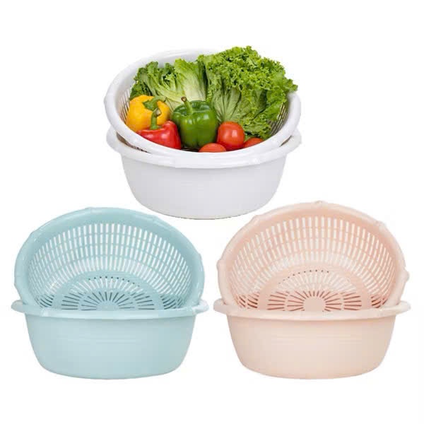 [20] Bộ Chậu, Rổ Đốt Trúc 3T2 Hokori 2326-1