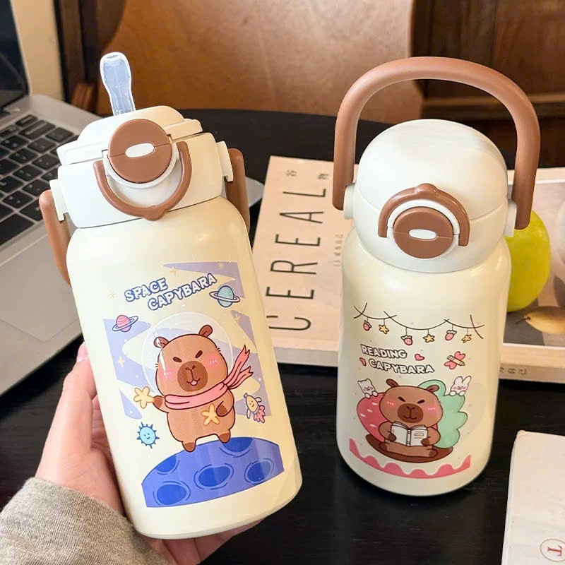 [50] Bình Giữ Nhiệt Có Quai Xách Capybara