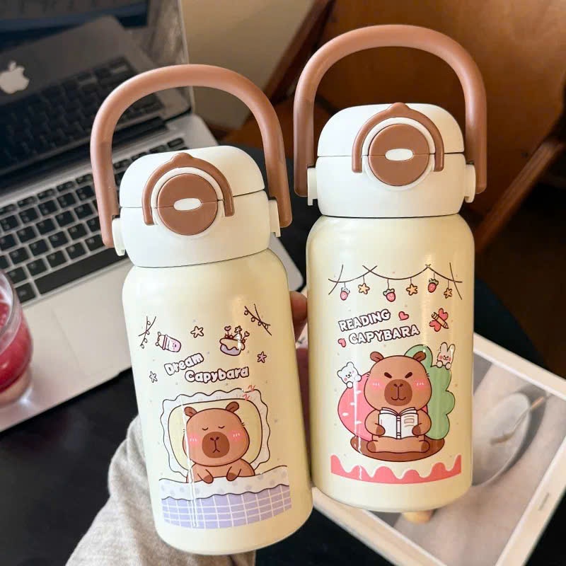 [50] Bình Giữ Nhiệt Có Quai Xách Capybara