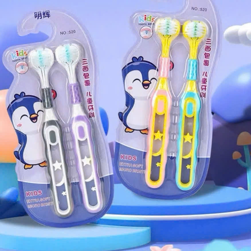 300 Set 2 Bàn Chải Đôi Chim Cánh Cụt Cho Bé