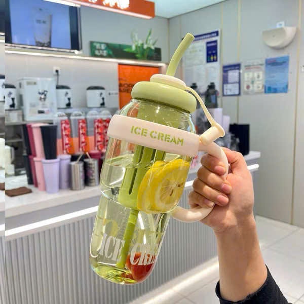 [50] Bình Nước Nhựa Có Quai Cầm ICE CREAM 1000ml