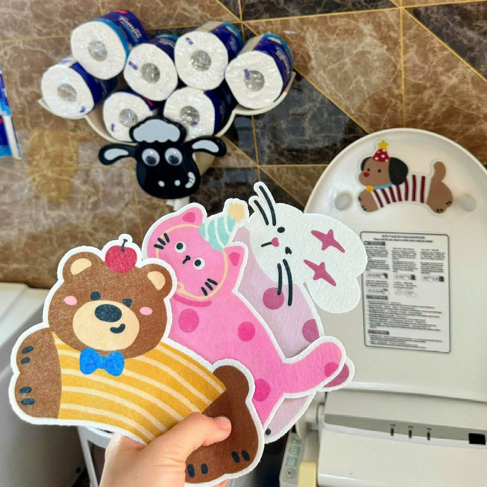 [300] Set 4 Miếng Dán Khử Mùi Bồn Cầu