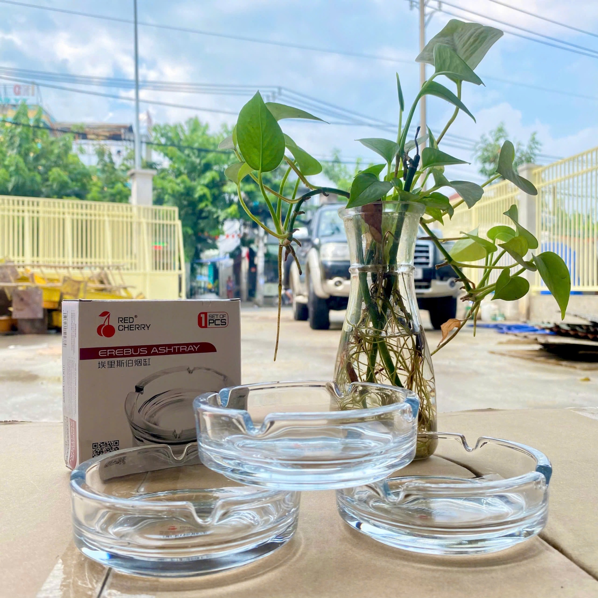 [60] Gạt Tàn TRÒN Erebus Ashtray YG8019