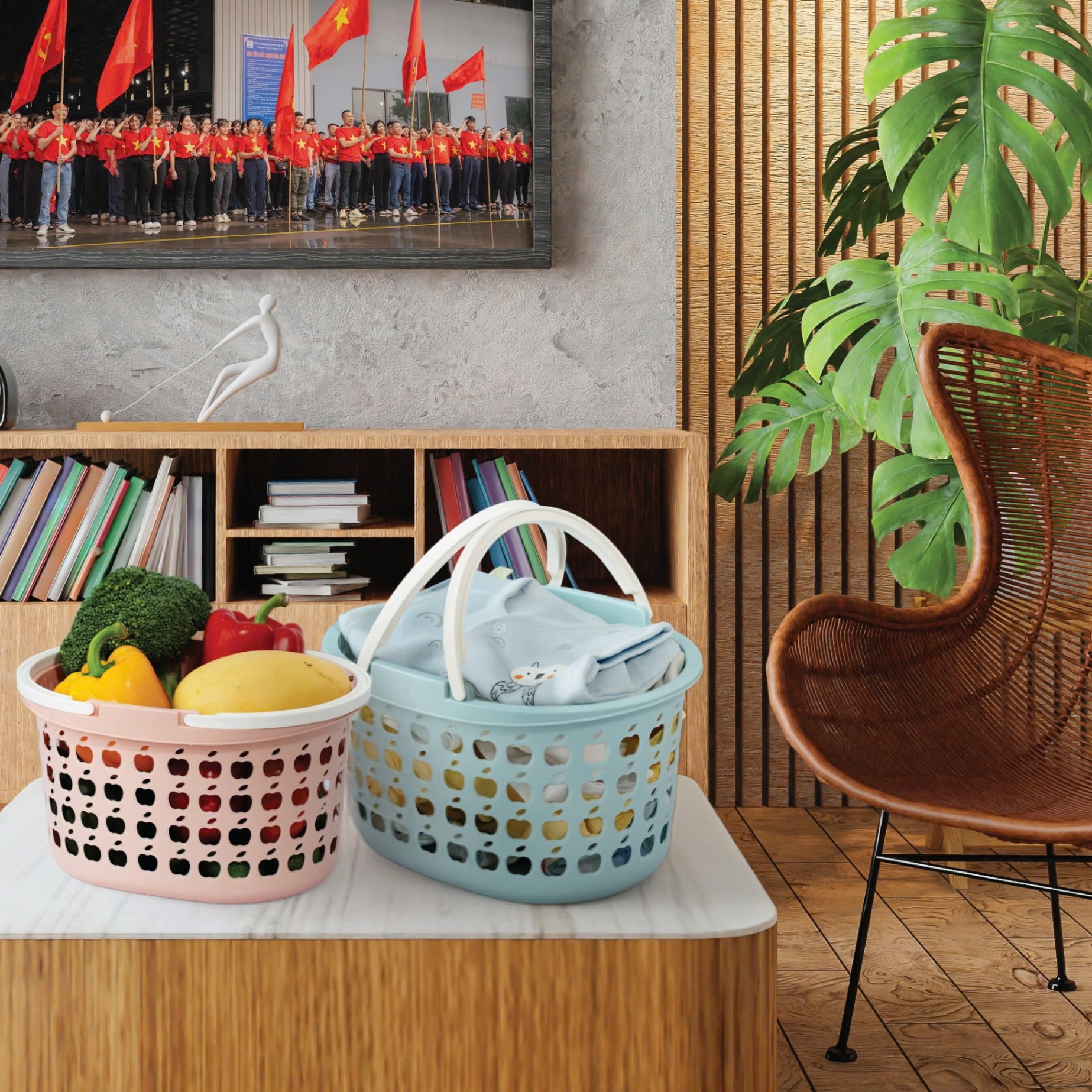 [20] Rổ Elip 2 Quai 3206