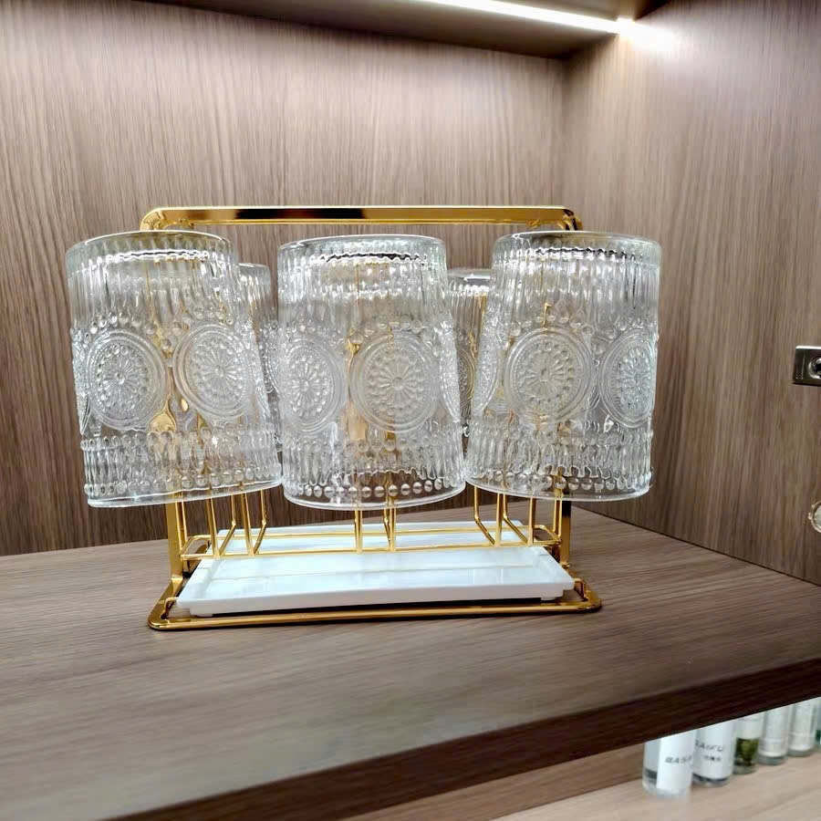 [12] Hộp 6 ly thuỷ tinh hoa hướng dương