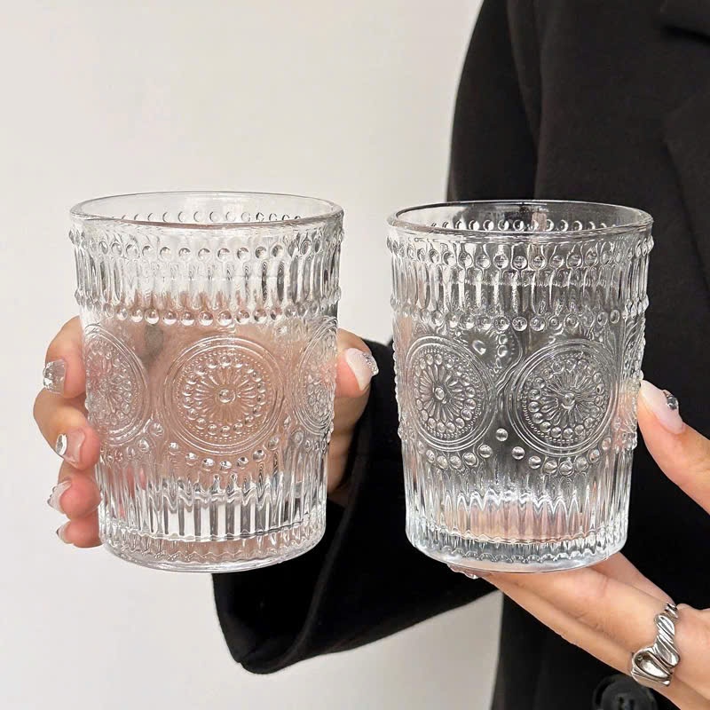 [12] Hộp 6 ly thuỷ tinh hoa hướng dương