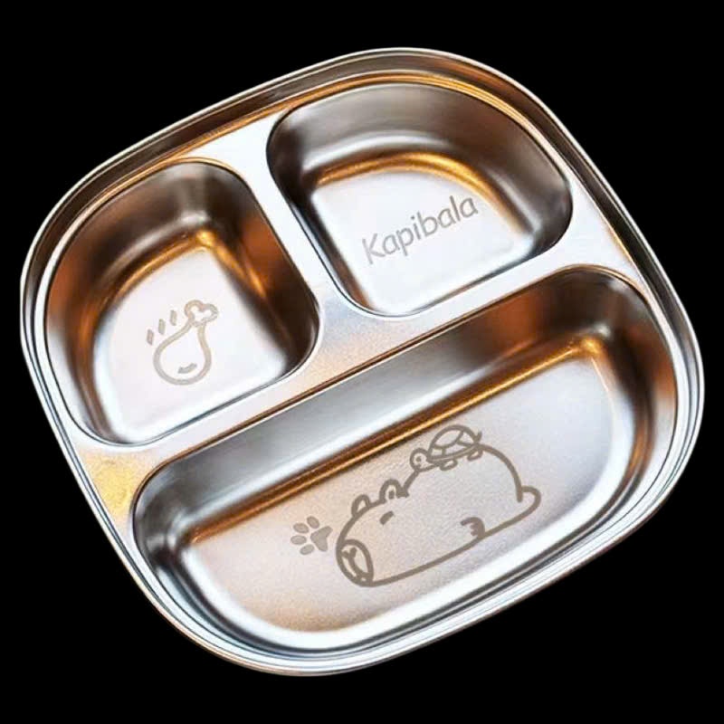 [100] Khay Cơm Inox 3 Ngăn