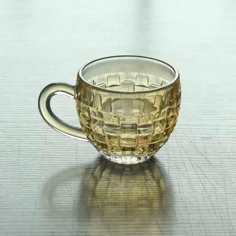 [12] BỘ 6 Ly Thuỷ Tinh Vàng Trà 210ml ZB44/45A