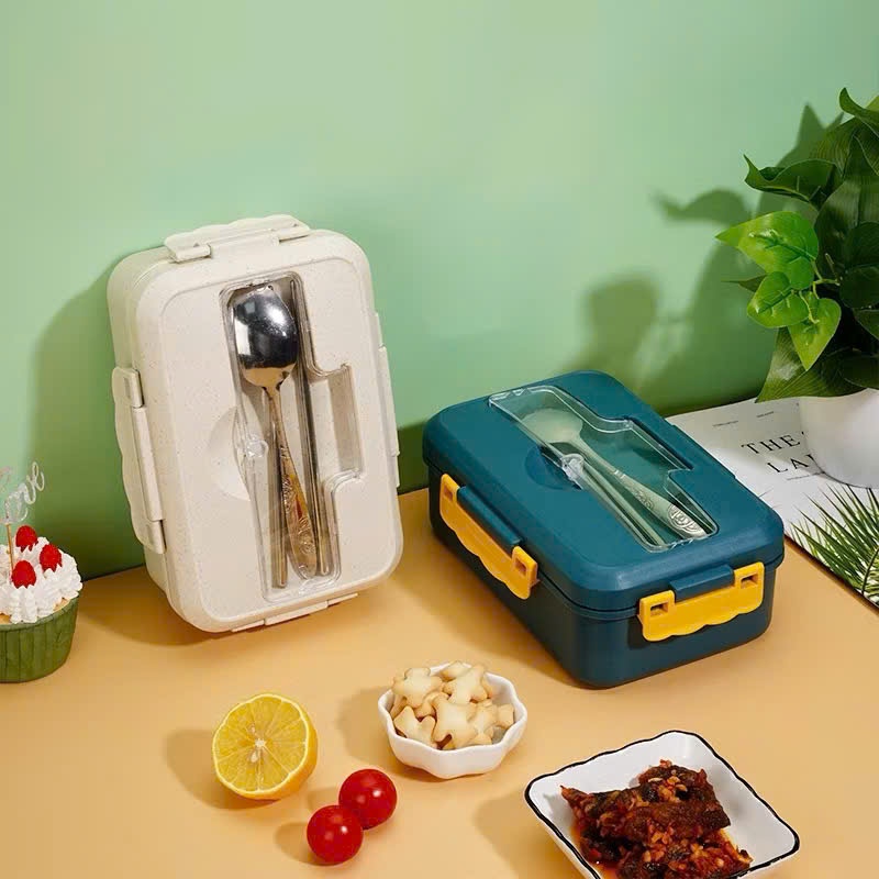 96 Hộp Cơm Lúa Mạch 3 NGĂN - Ngẫu nhiên