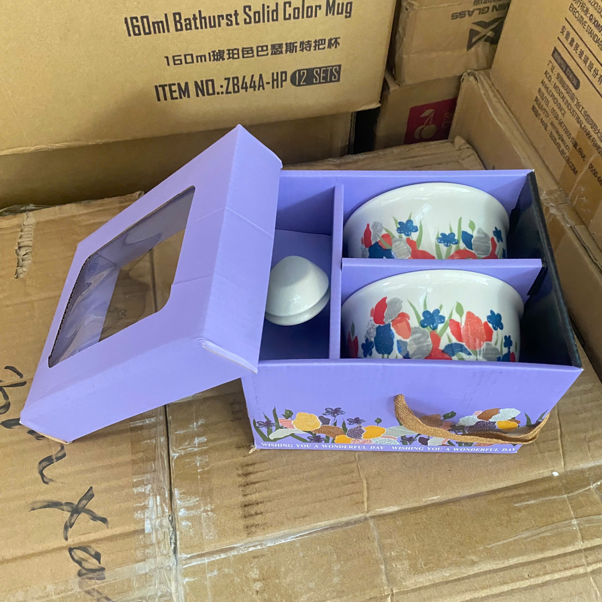 [40] Set 2 chén sứ TULIP (Pro)