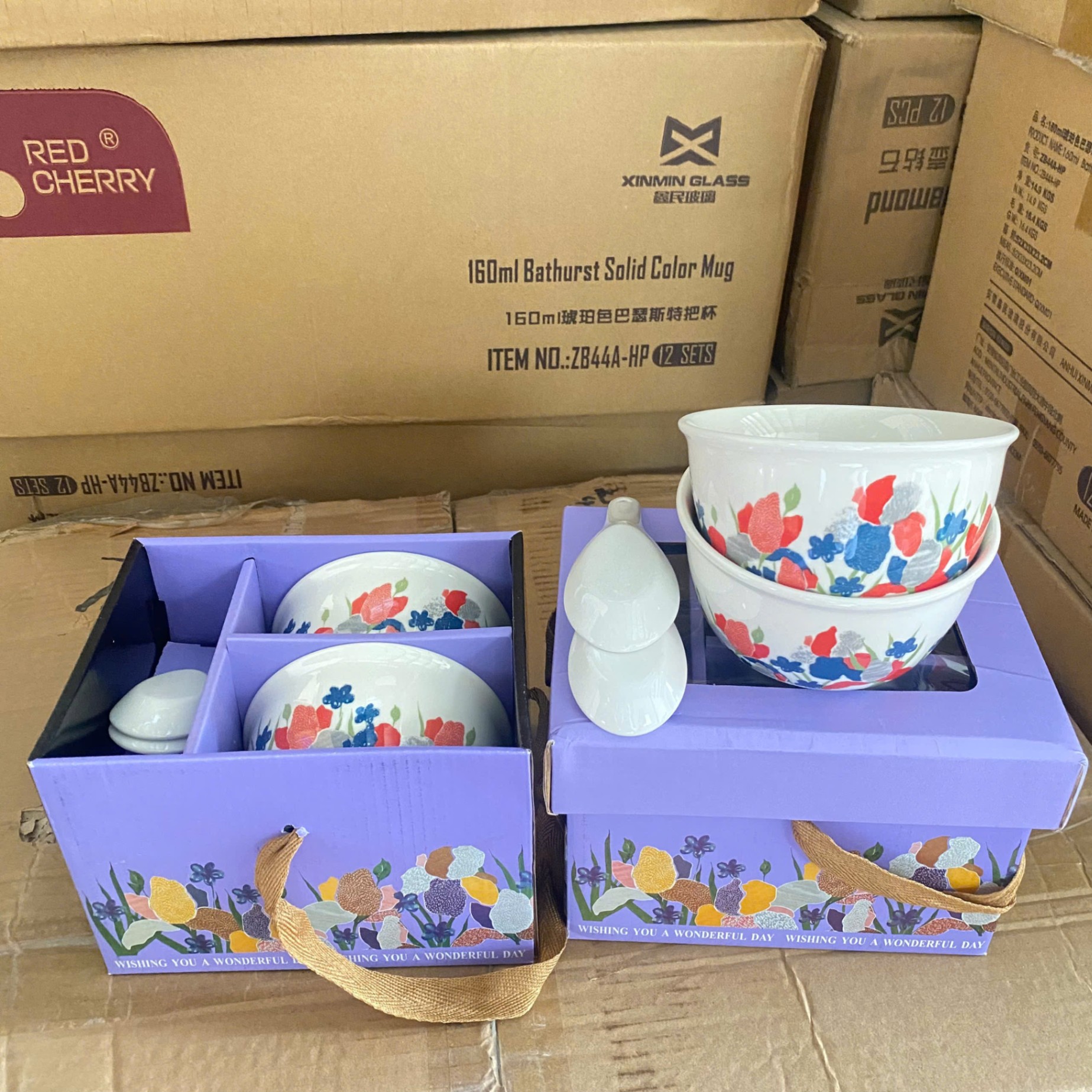 [40] Set 2 chén sứ TULIP (Pro)