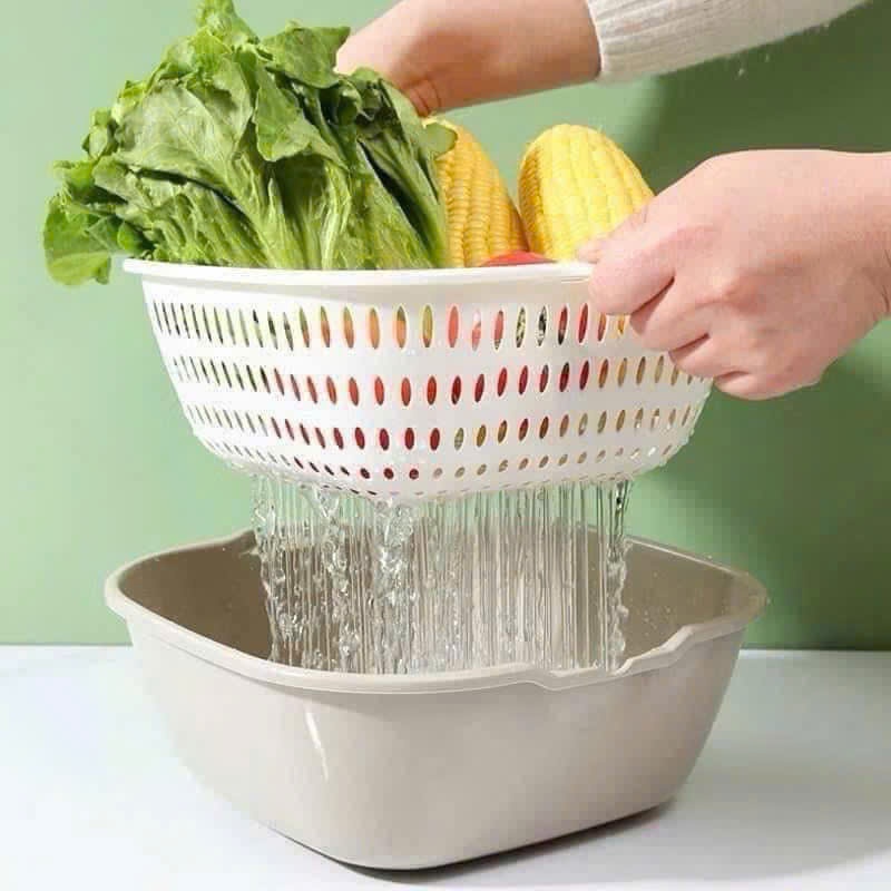 [10] Bộ Thau Rổ Vuông 6 Món 3288+3289+3290