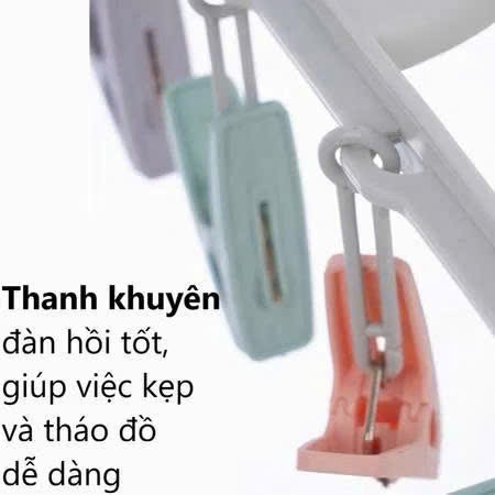 [20] Mắc Dù Elip Đa Sắc 12 Kẹp 2800