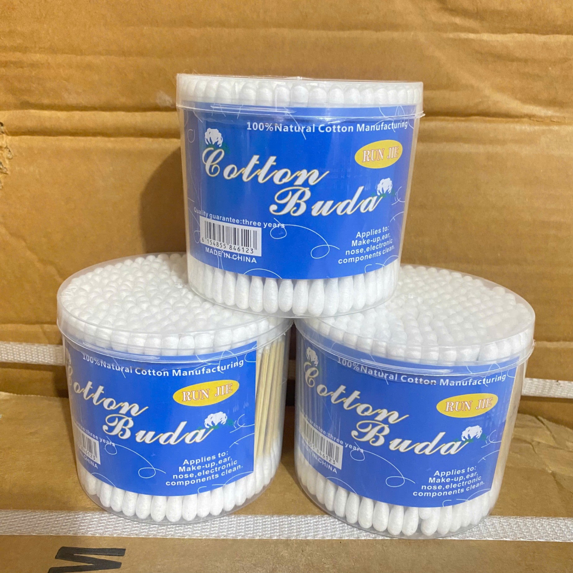 [120] Hộp 240 Tăm Bông Hộp Tròn NEW