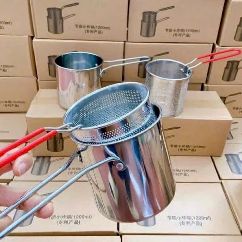 [60] Bộ Nồi Kèm Lọc Dầu 13cm