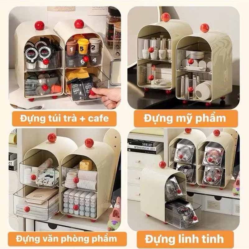 [27] Tủ Đựng Đồ 2 Ngăn Để Bàn