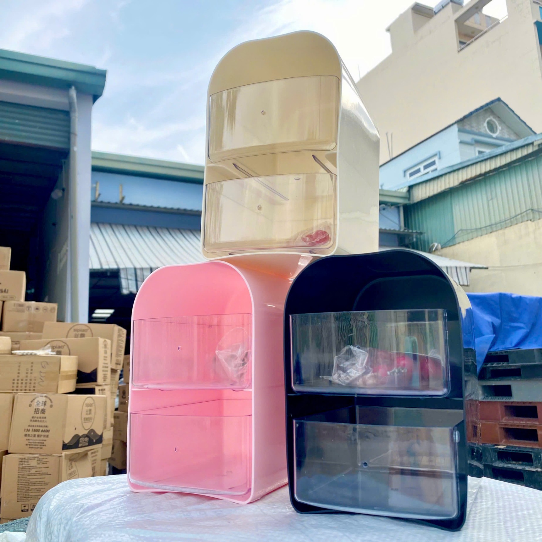 [27] Tủ Đựng Đồ 2 Ngăn Để Bàn