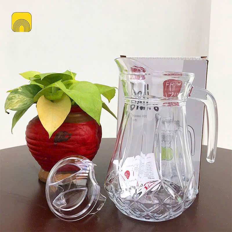 [12] Bình Nước Thủy Tinh DELI EH1002-ID 1600ml (không hộp)