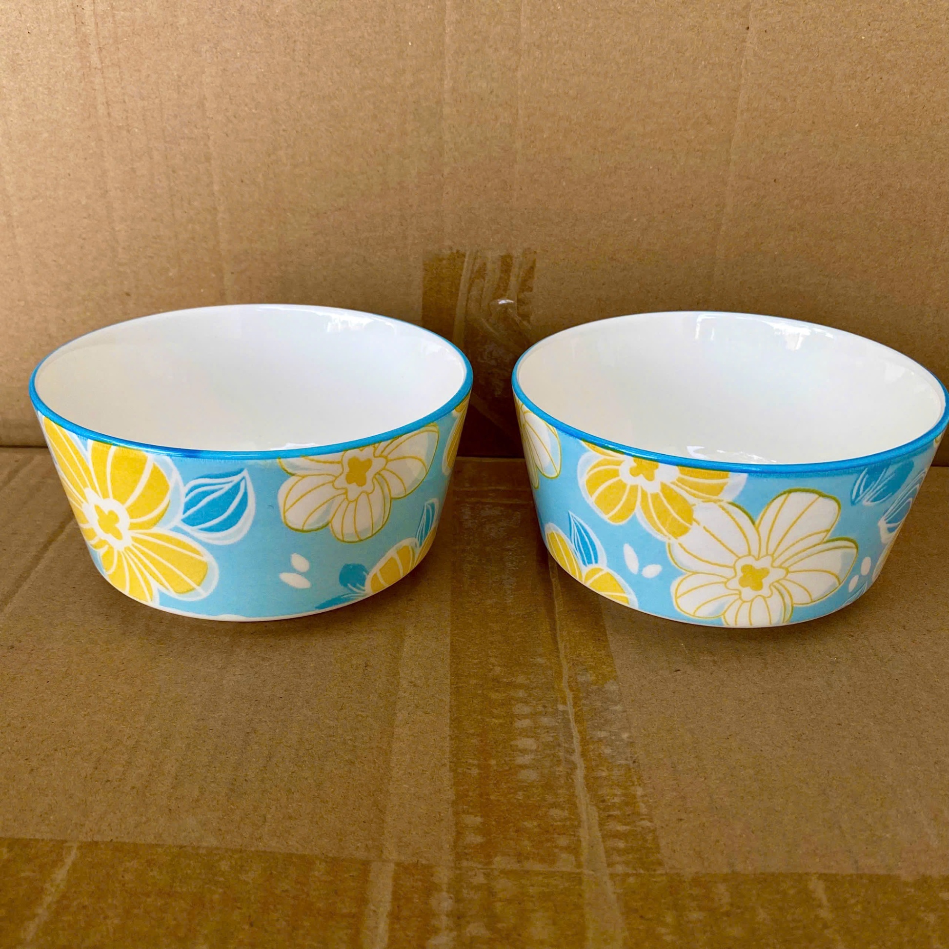 [108] Chén Sứ Họa Tiết Hình Hoa 4.5inch (V)