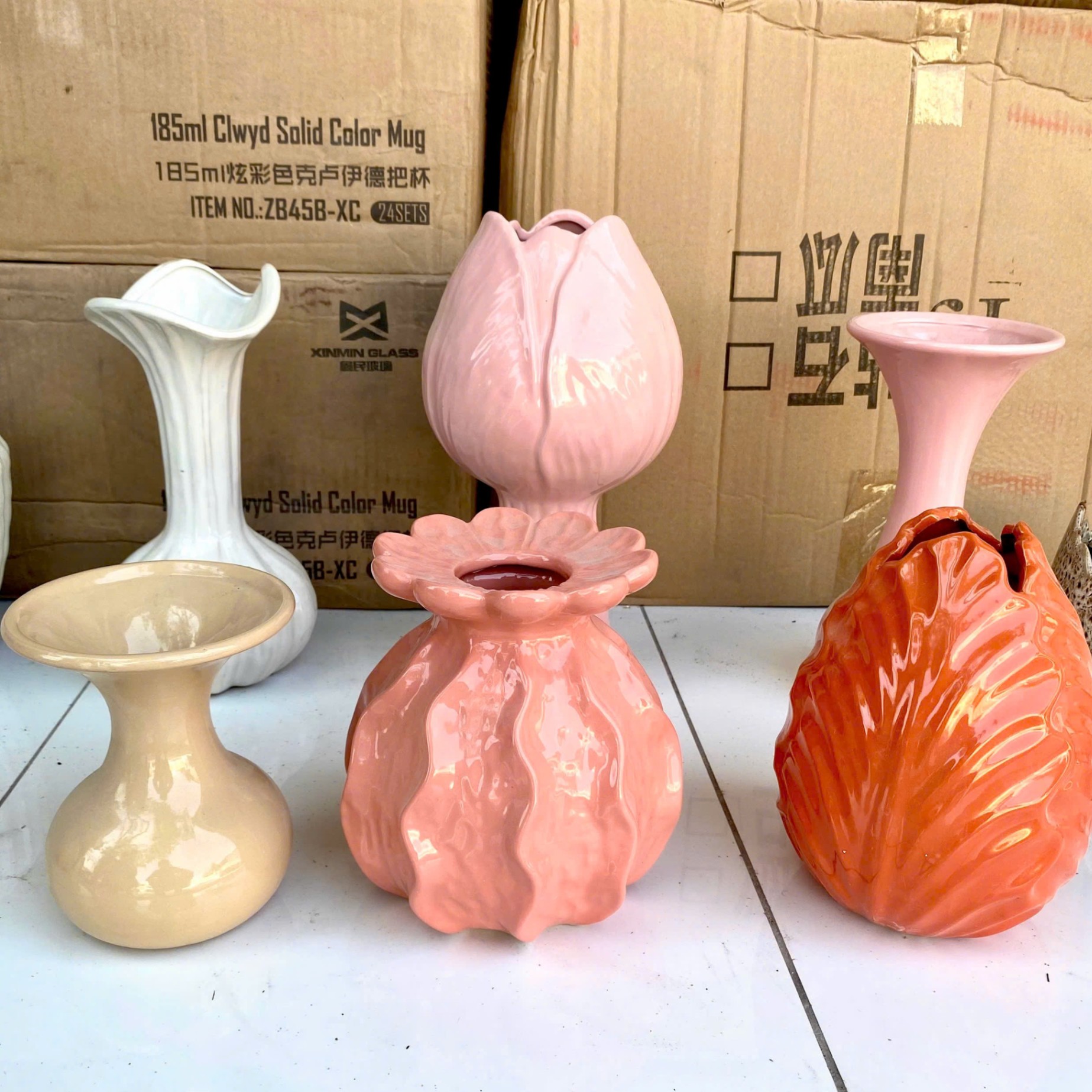 [20] Bình Hoa Sứ Phong Cách CHÂU ÂU (size L)