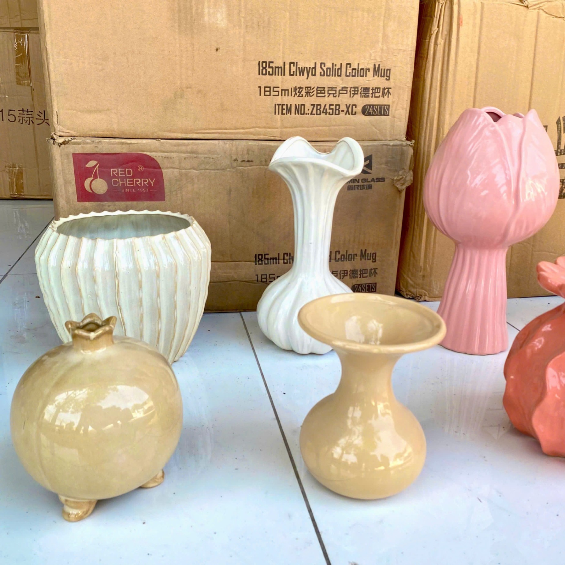 [20] Bình Hoa Sứ Phong Cách CHÂU ÂU (size L)