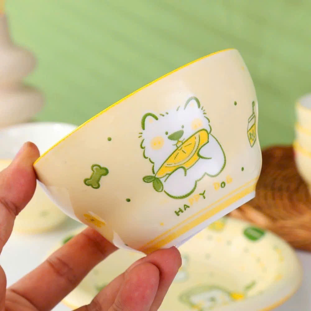 [120] Chén Sứ Hoạt Hình 4.5inch (V)
