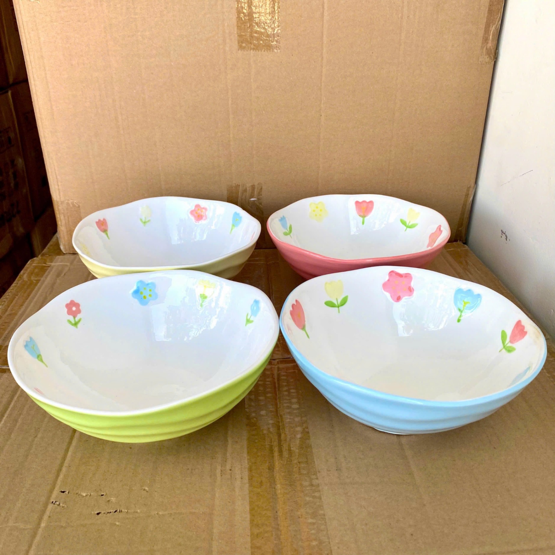 [60] Tô Sứ 7inch Hoa 3D