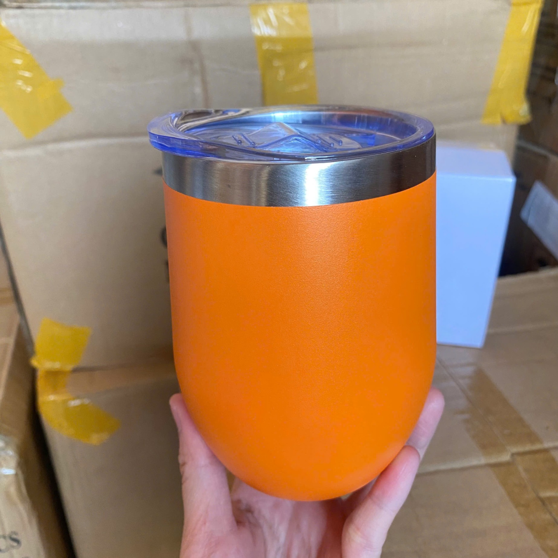 [50] Ly Giữ Nhiệt Cafe Hình Trứng 360ml