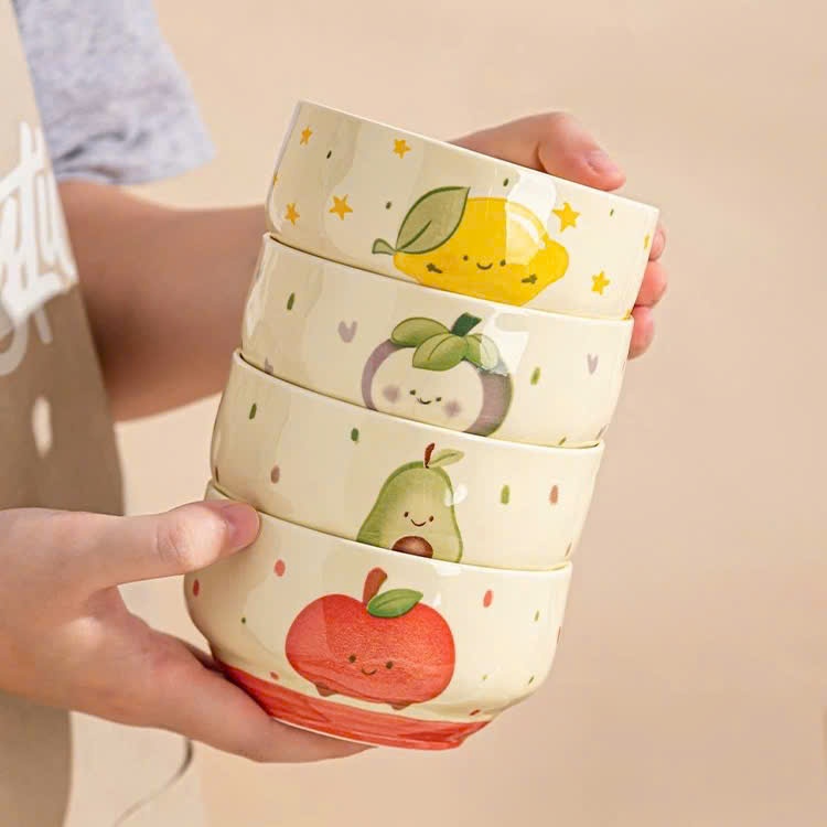 [100] Chén Sứ Trái Cây 3D 4.7inch SY18