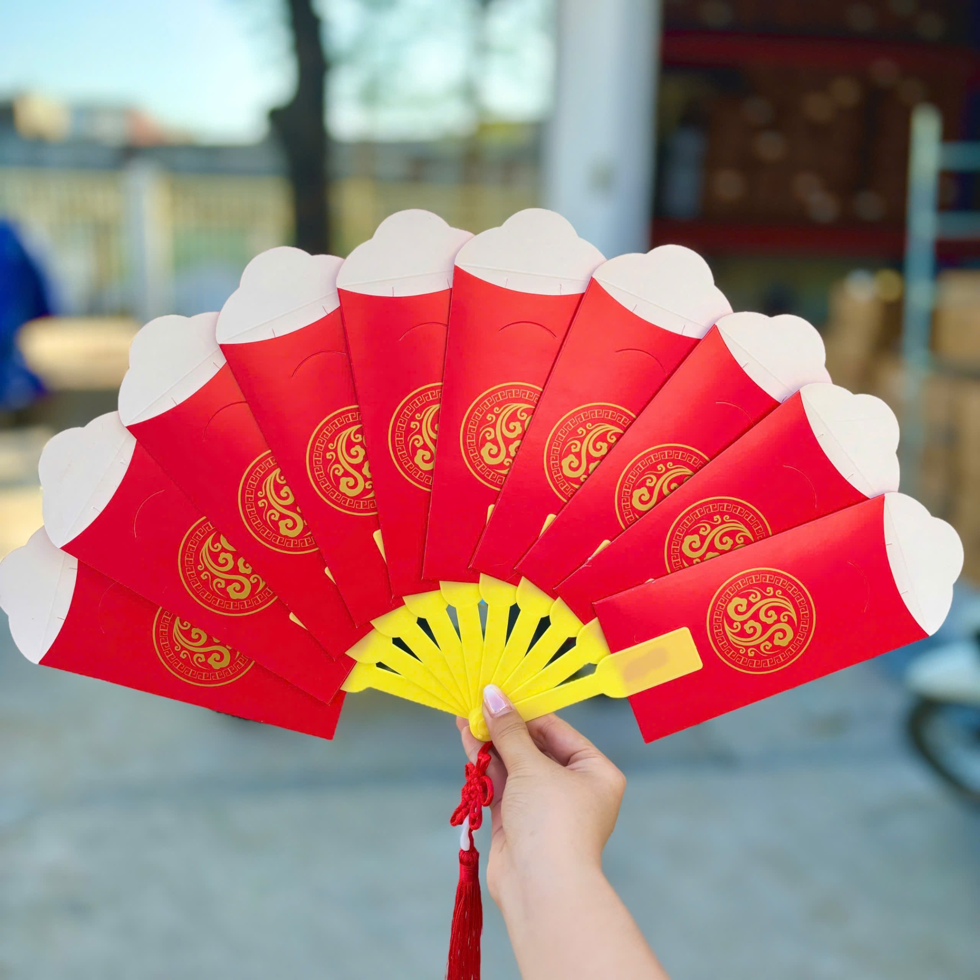 [-] Set 10 Bao Lì Xì QUẠT Tết 2026