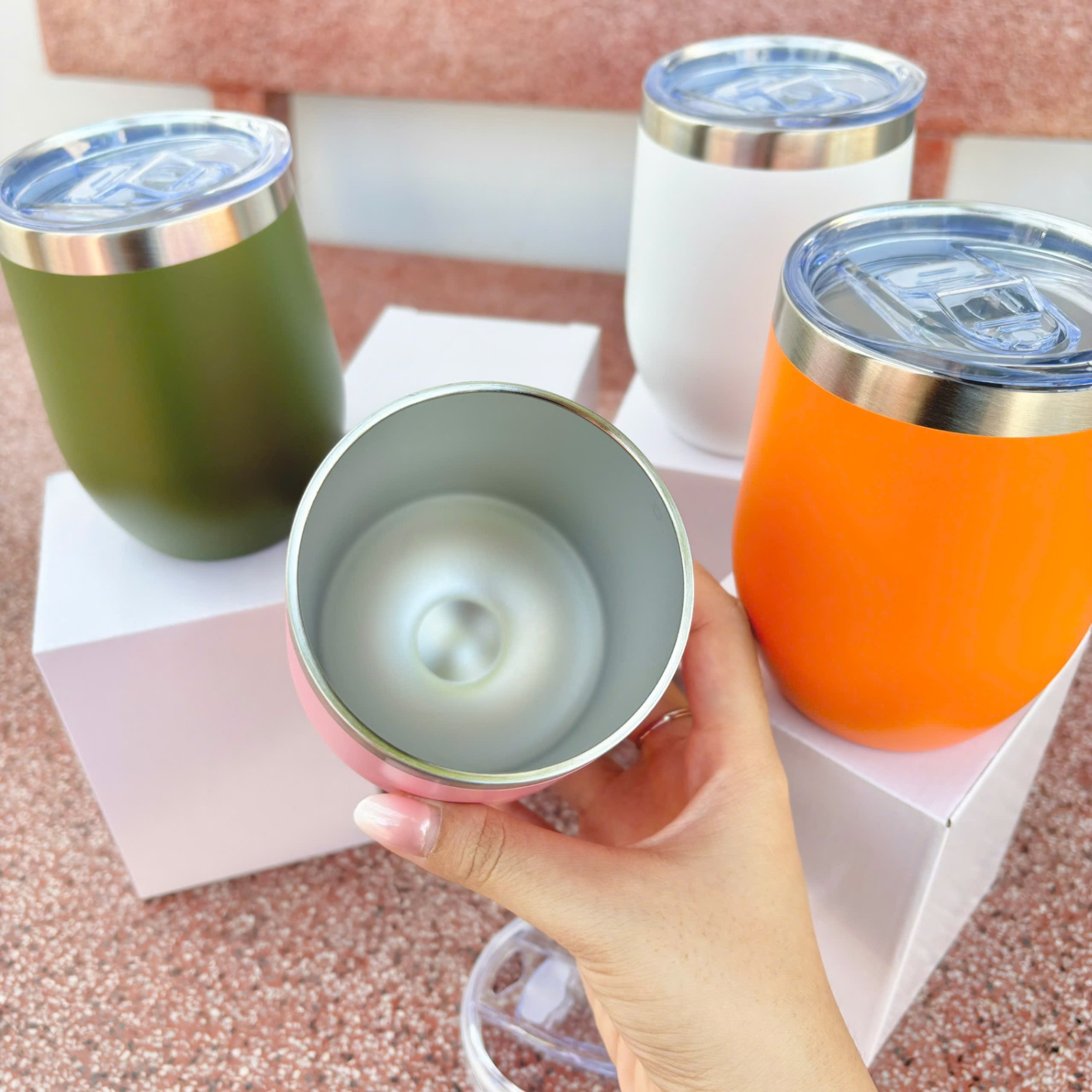 [50] Ly Giữ Nhiệt Cafe Hình Trứng 360ml